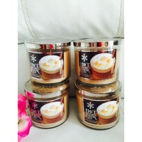 Lot 4 Bath & Body Works Hot Buttered Rum 14.5 OZ 3 Wick Large Candle 667536882984  252283182323